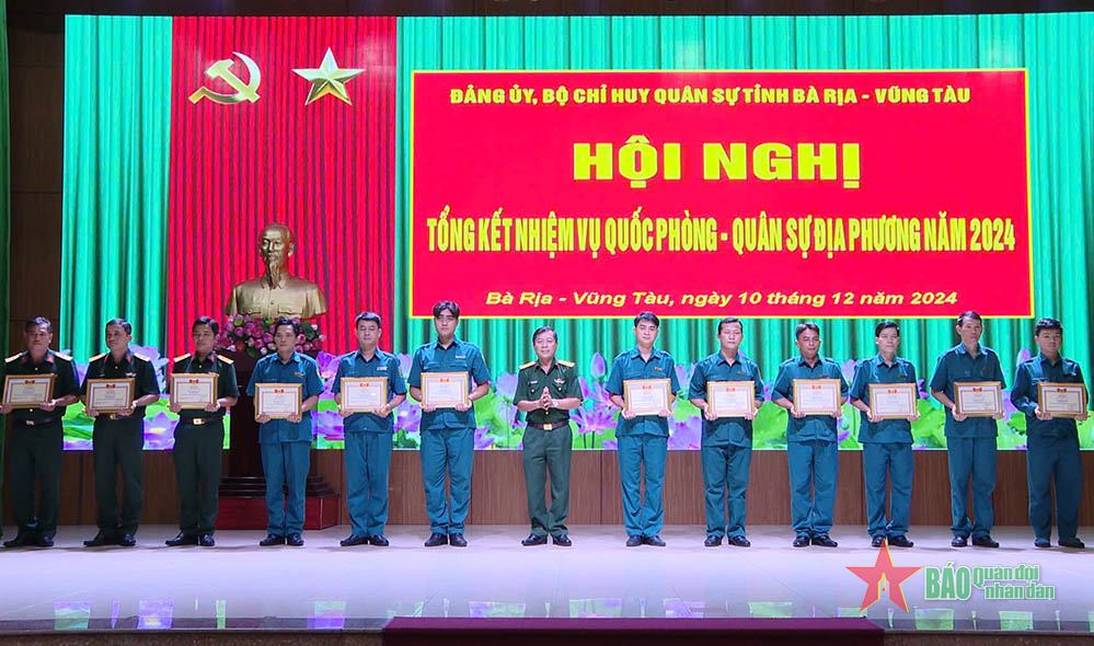 Đảng ủy, Bộ CHQS tỉnh Bà Rịa - Vũng Tàu tổng kết nhiệm vụ quốc phòng, quân sự địa phương